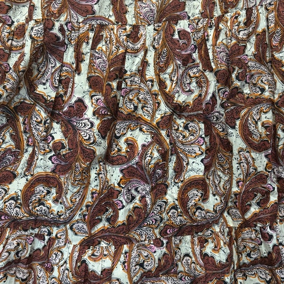 THML Paisley Midi Dress Brown White Womens Size Small New With Tag Bohemian Boho - Picture 3 of 6